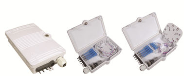 중국 플라스틱 섬유 광학적인 배급 상자, 191X120X44mm, 잘 고정된, IP65,4pcs 접합기 또는 1x4 쪼개는 도구 협력 업체