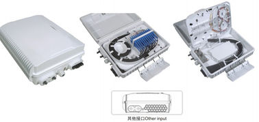 중국 광섬유 배급 상자 GFS-24E, 24PCS SC/3X1: 8PLC, 340*250*110mm의 벽은/, IP65, 지원합니다 자르지 않은 극 거치했습니다 협력 업체